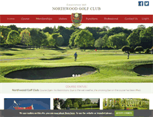 Tablet Screenshot of northwoodgolf.co.uk